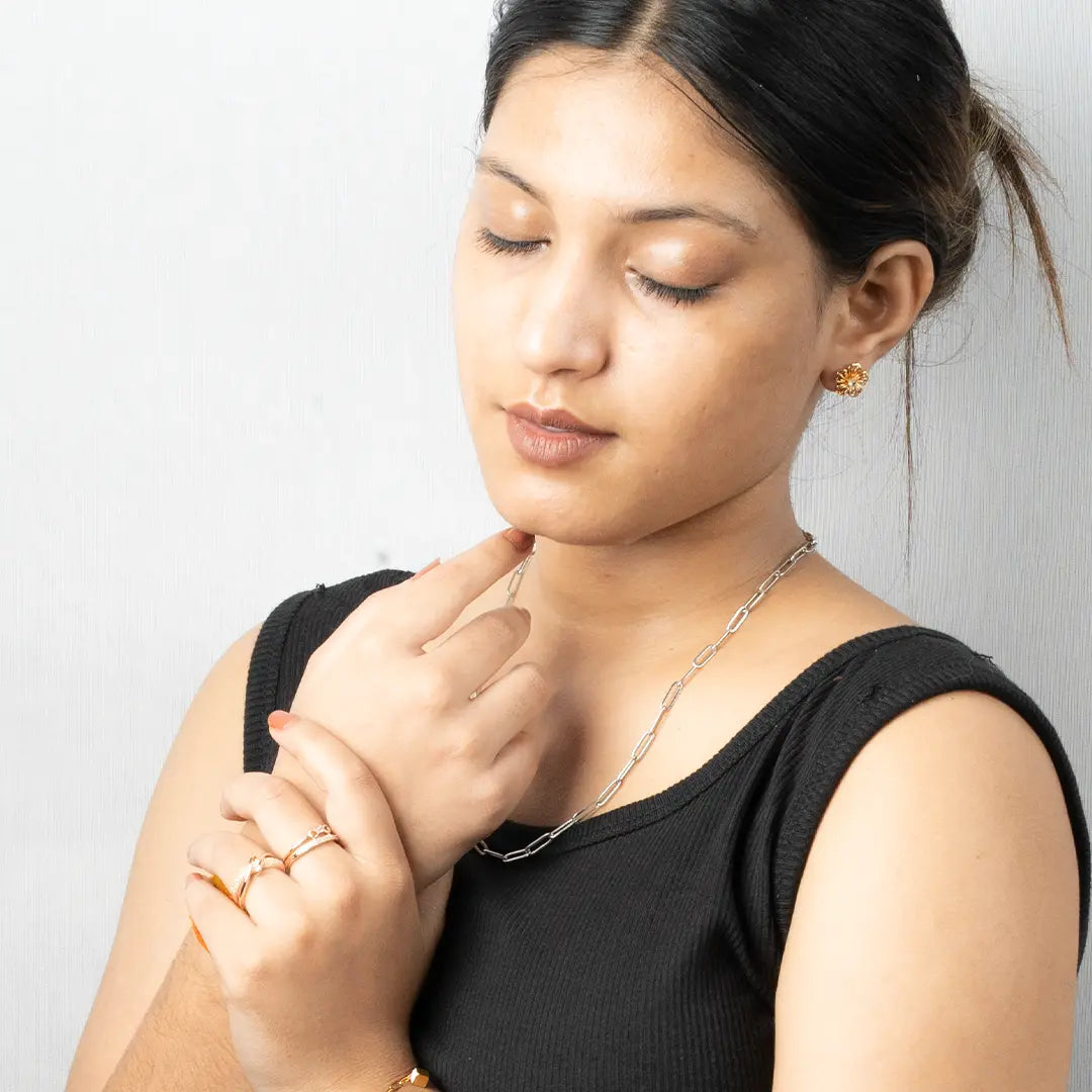 Blossom Charm Stud Earrings Tvayi