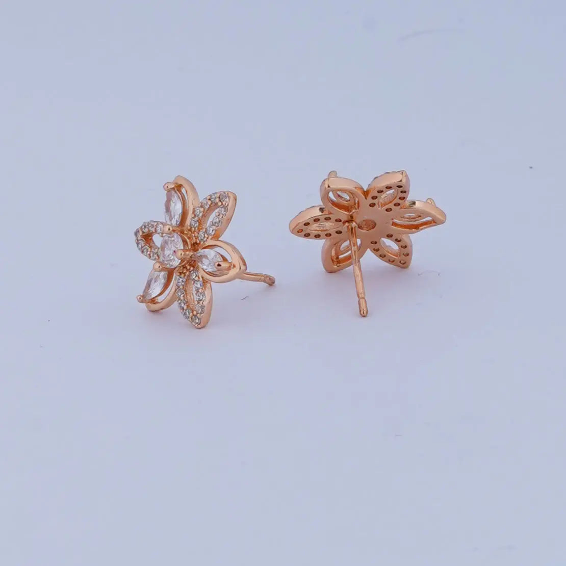 Floral Stud Earrings | Tvayi Jewellery