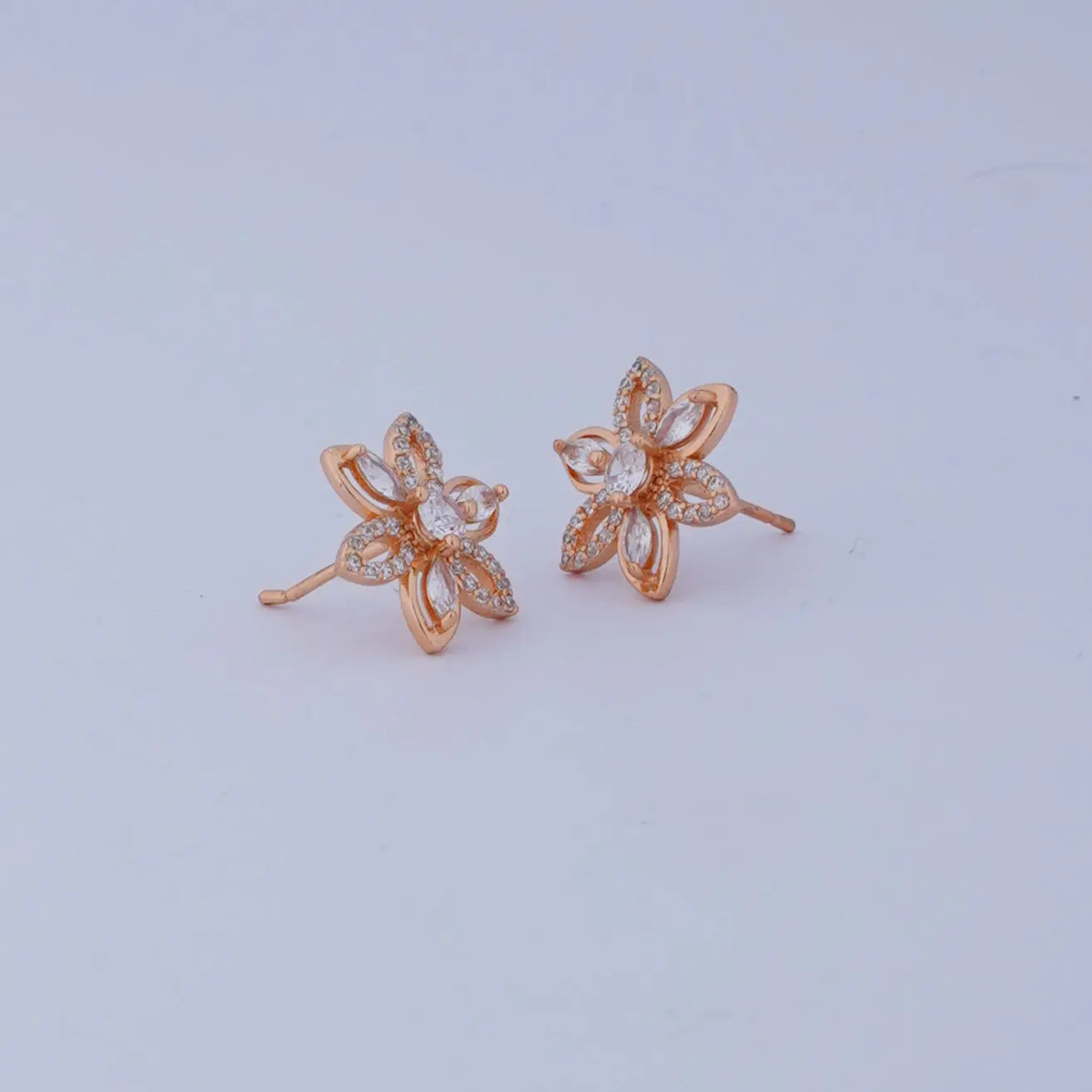 Floral Stud Earrings | Tvayi Jewellery