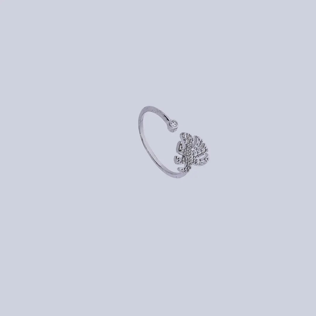 Leaf Open Wrap Ring | Tvayi Jewellery