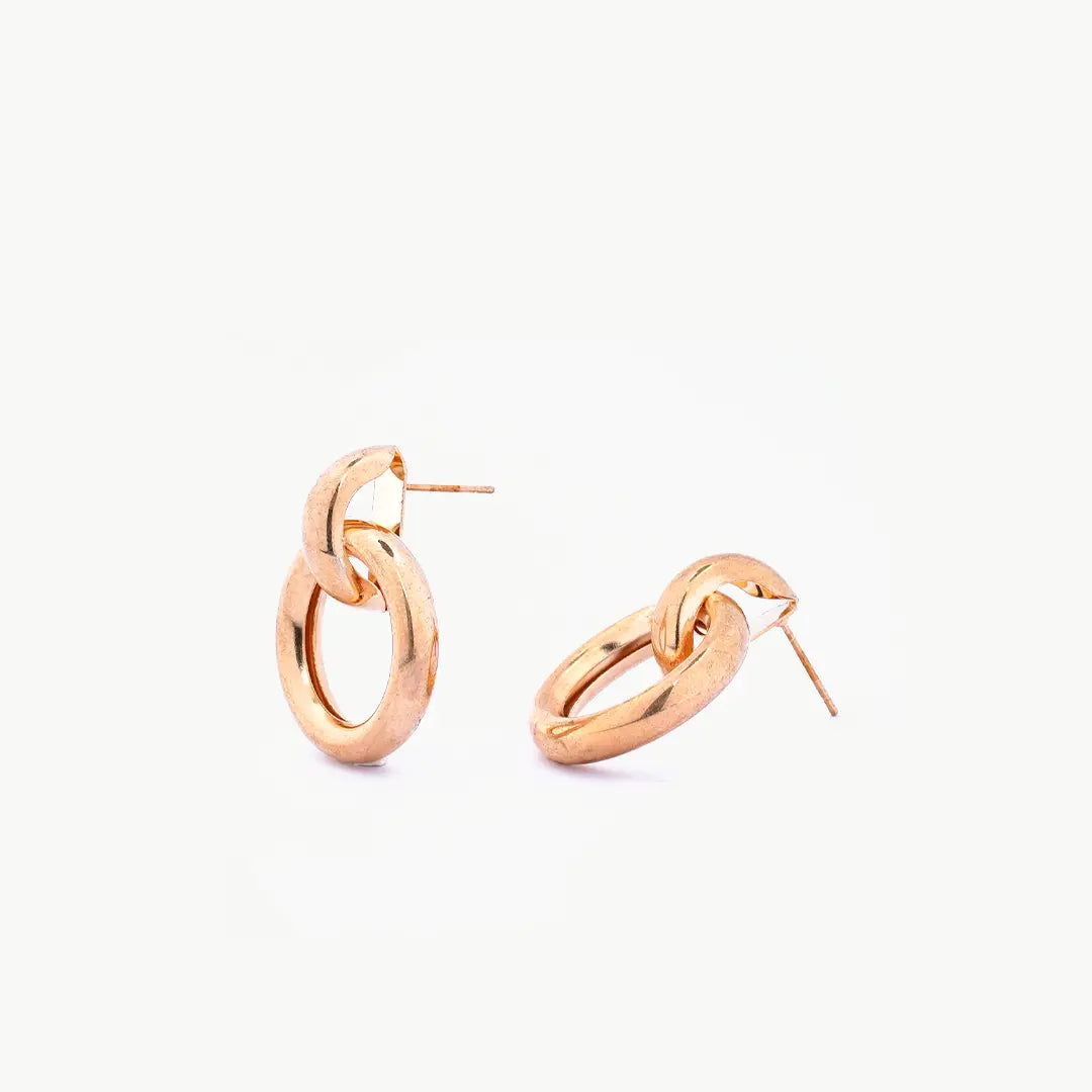 Punk Style Geometric Big Round Drop Earrings Tvayi