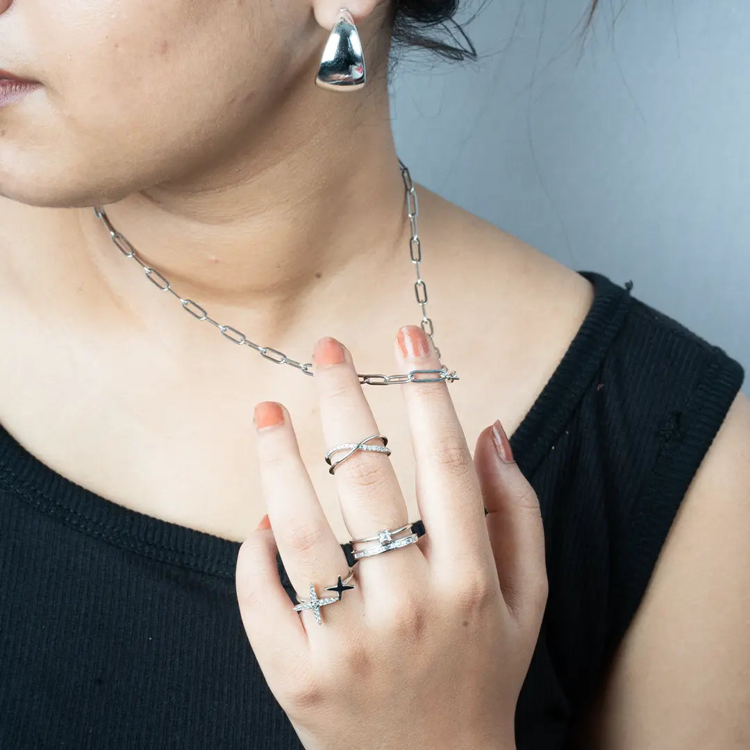 Sienna Classic Ring (Anti-Tarnish) | Tvayi Jewellery