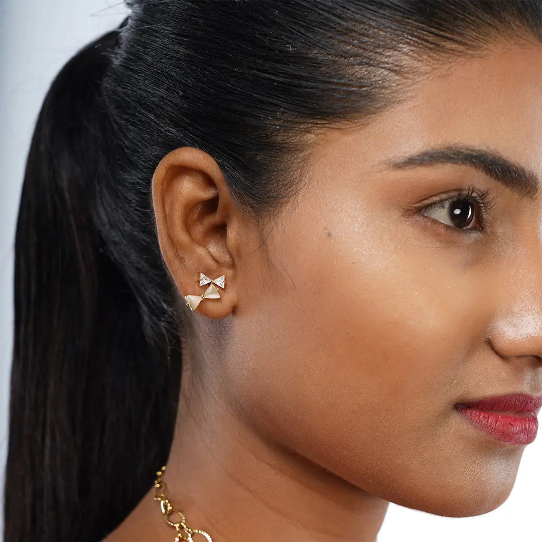 Silver Flutter Julieta Earrings | Tvayi