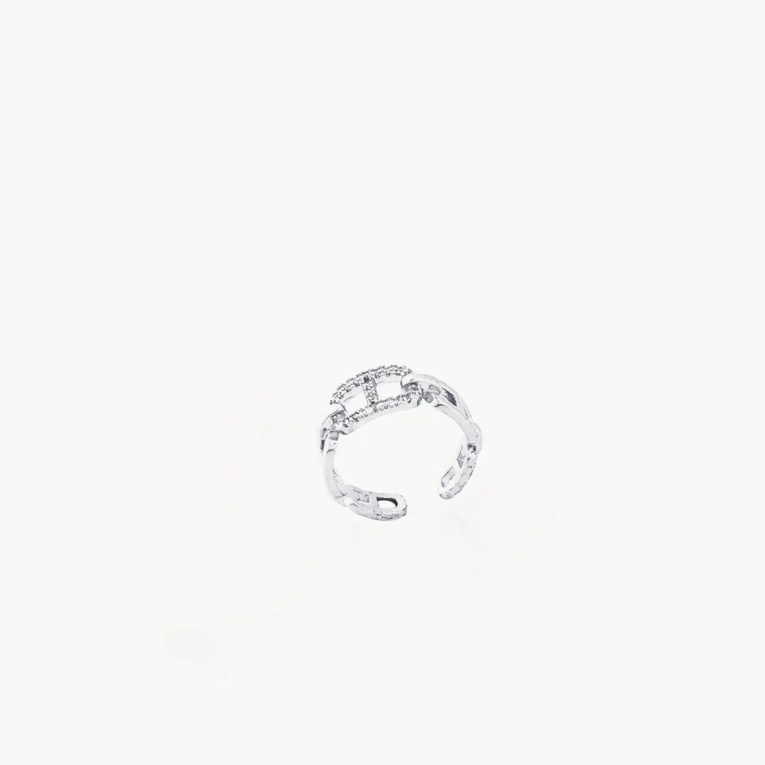 Silver Unique Band Ring Tvayi
