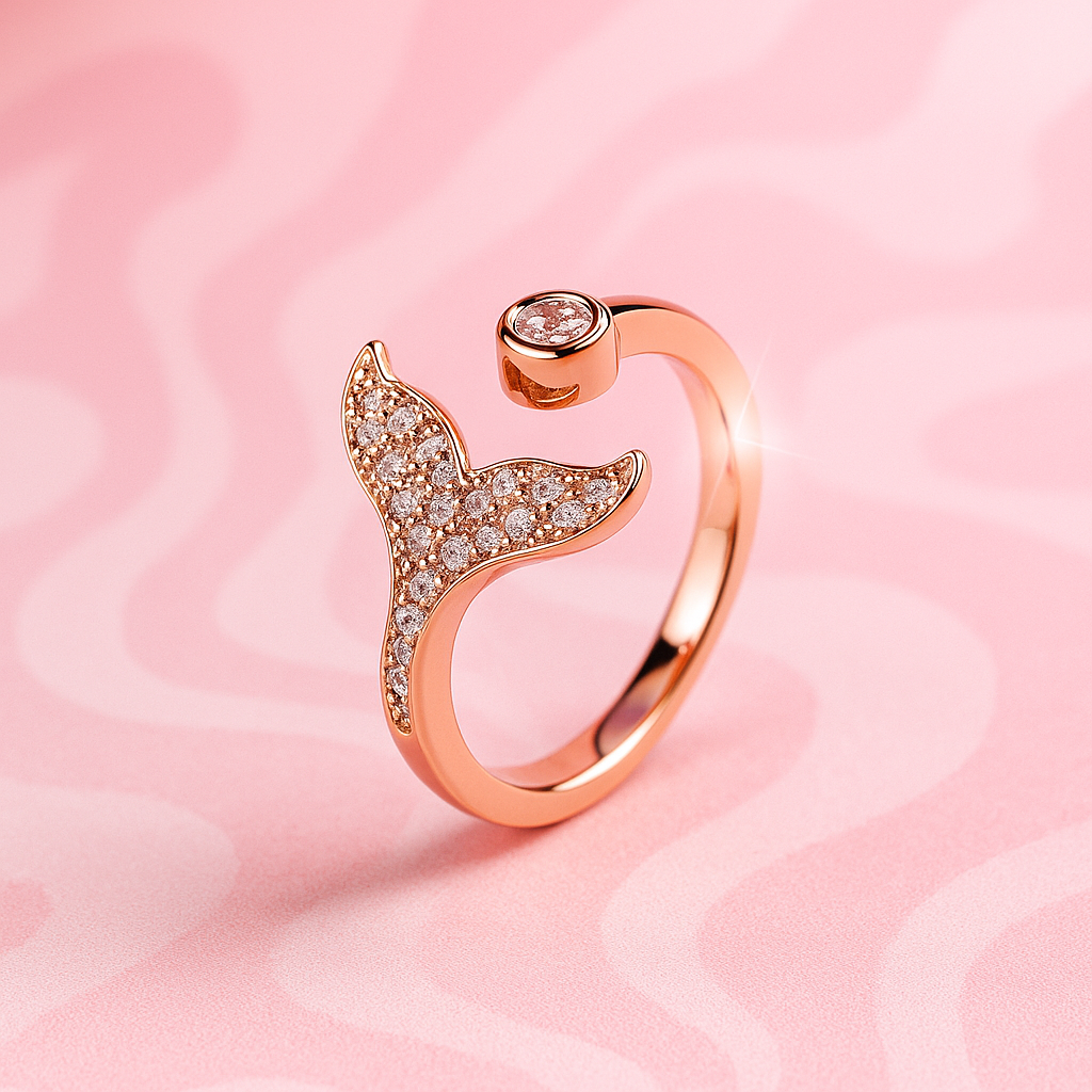 Mermaid Rose Gold Ring | Tvayi