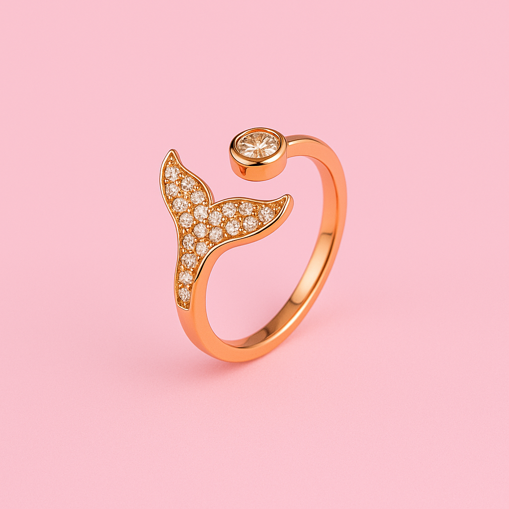 Mermaid Rose Gold Ring | Tvayi