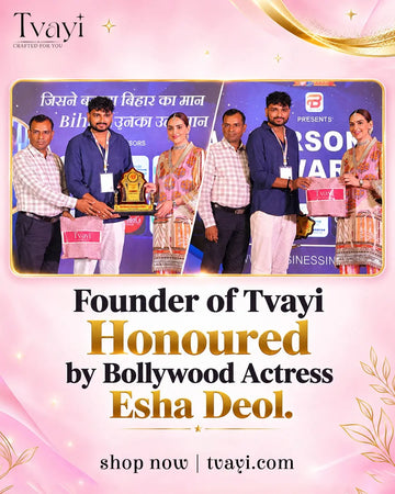 When Style Meets Success: Tvayi Recognised by Esha Deol as Bihar's Fastest Growing Artificial Jewellery Brand Tvayi