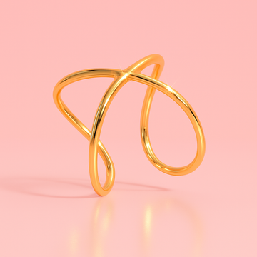 Infinity Loop Ring – 18K Gold Plated | Demi-Fine Jewellery for Women | Tvayi Jewellery