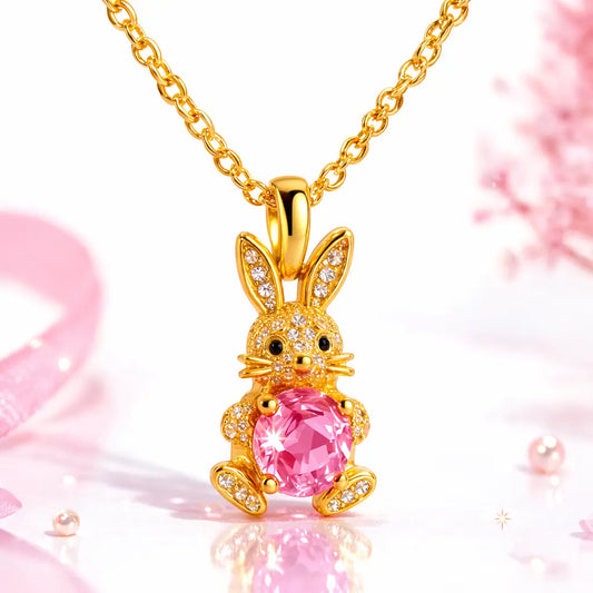 18K Gold Plated Bunny Blush Pendant – Demi-Fine Jewellery | Tvayi