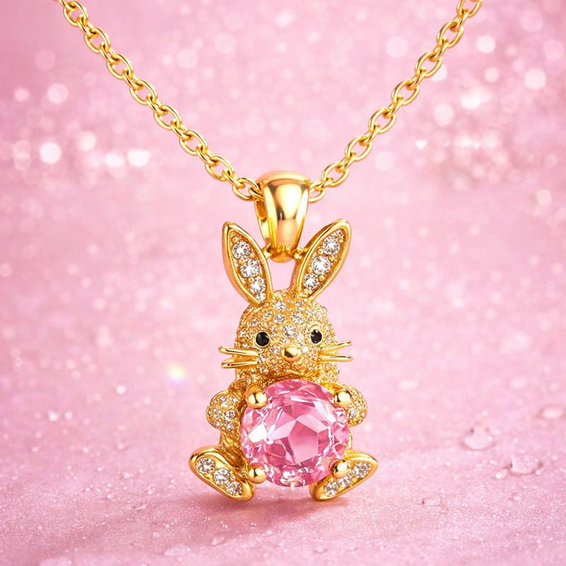 18K Gold Plated Bunny Blush Pendant – Demi-Fine Jewellery | Tvayi