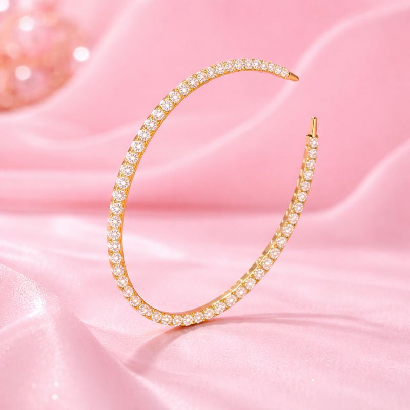 18K Gold Plated Tennis Bracelet for Women | Demifine Jewellery | Tvayi