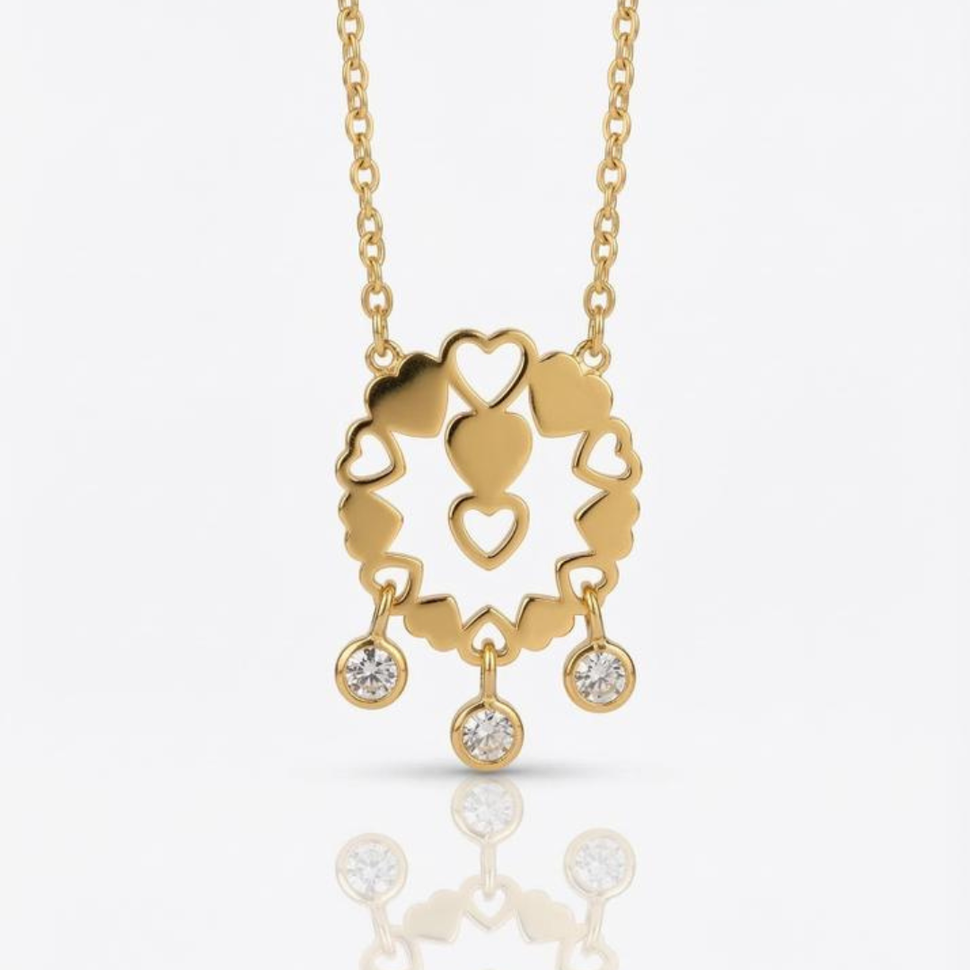 Love cirle Drop Necklace | Tvayi