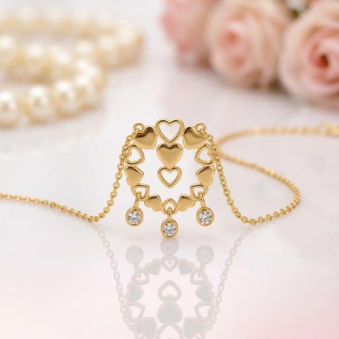 Love cirle Drop Necklace | Tvayi