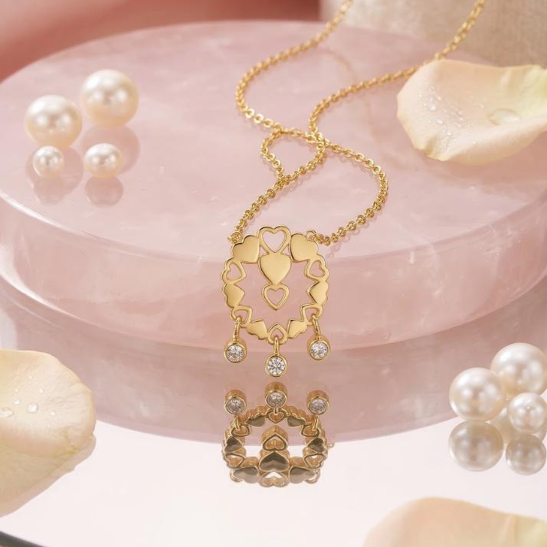 Love cirle Drop Necklace | Tvayi