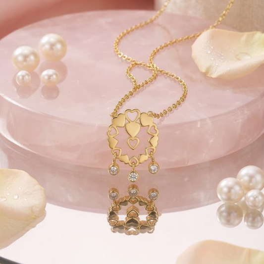 Love cirle Drop Necklace
