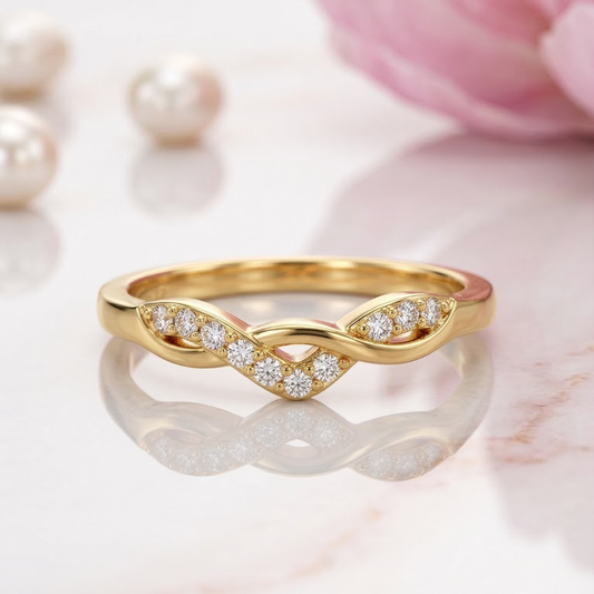 Twisted Diamond Ring | Tvayi