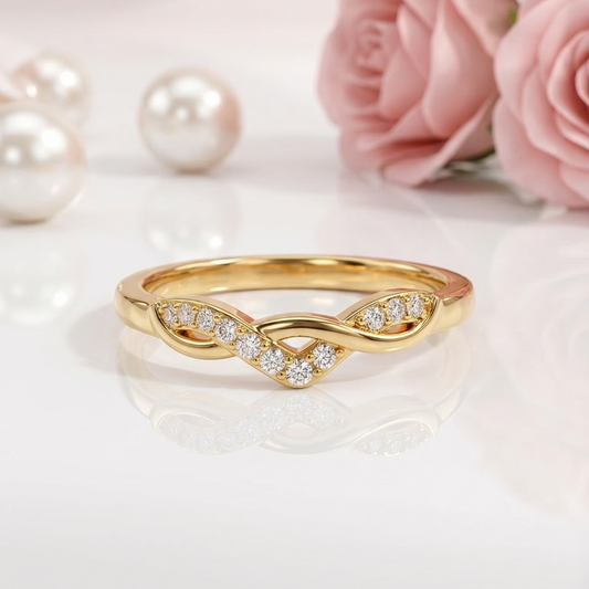 Twisted Diamond Ring | Tvayi