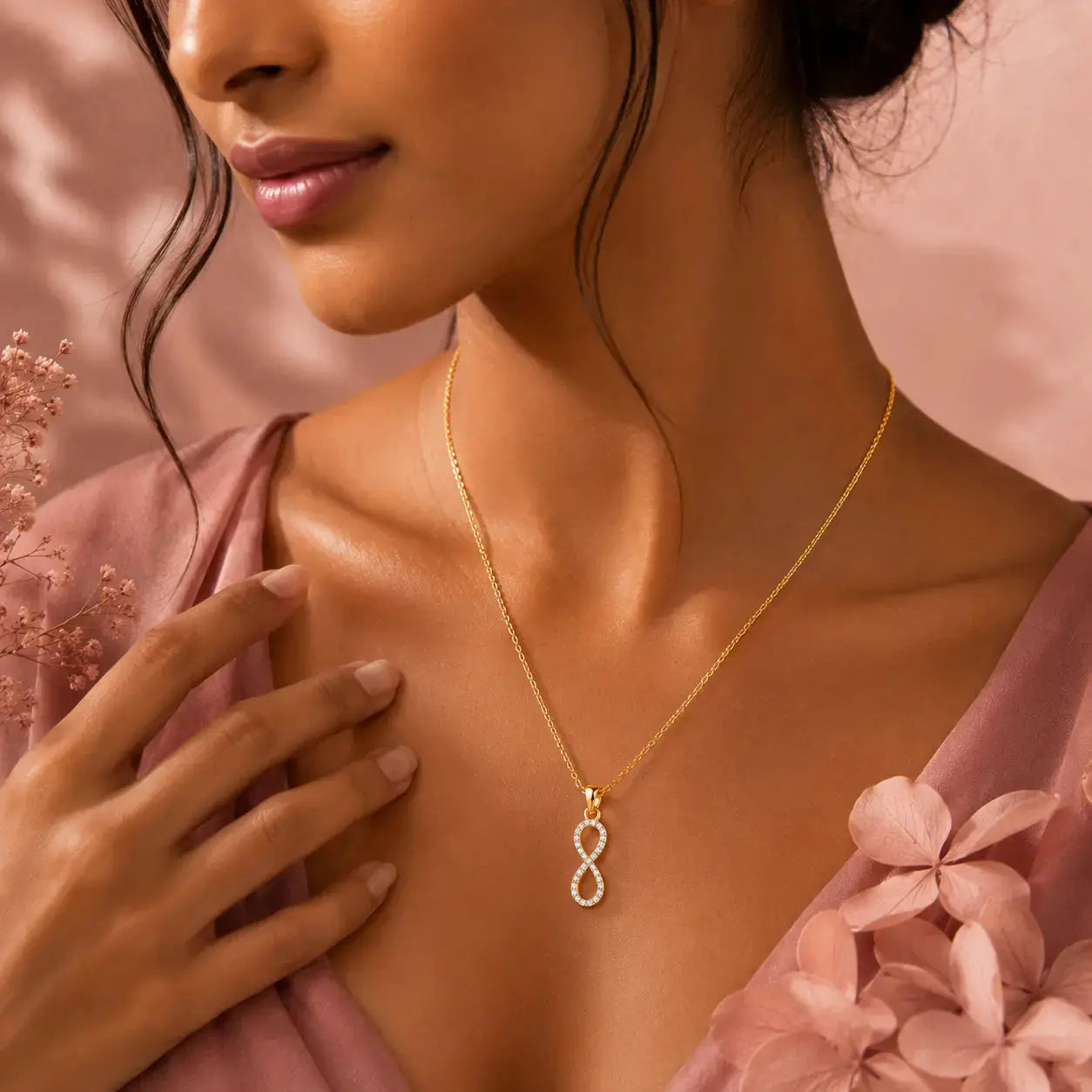 9KT Gold Lab Grown Diamond Butterfly Pendant Necklace for Women | Elegant Fine Jewelry | Tvayi