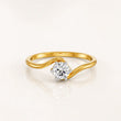 9KT Gold Lab Grown Diamond Solitaire Ring for Women | Minimalist Engagement Ring | Tvayi