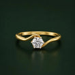 9KT Gold Lab Grown Diamond Solitaire Ring for Women | Minimalist Engagement Ring | Tvayi