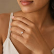 9KT Gold Lab Grown Diamond Solitaire Ring for Women | Oval Cut Engagement Ring | Tvayi
