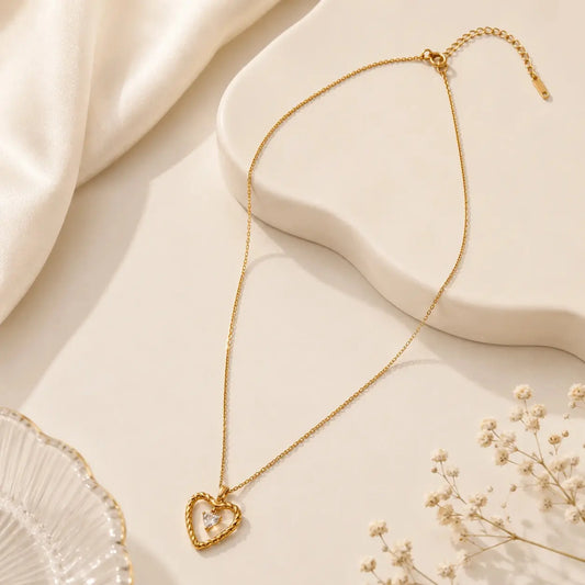 Amora Crystal Heart Necklace | Tvayi