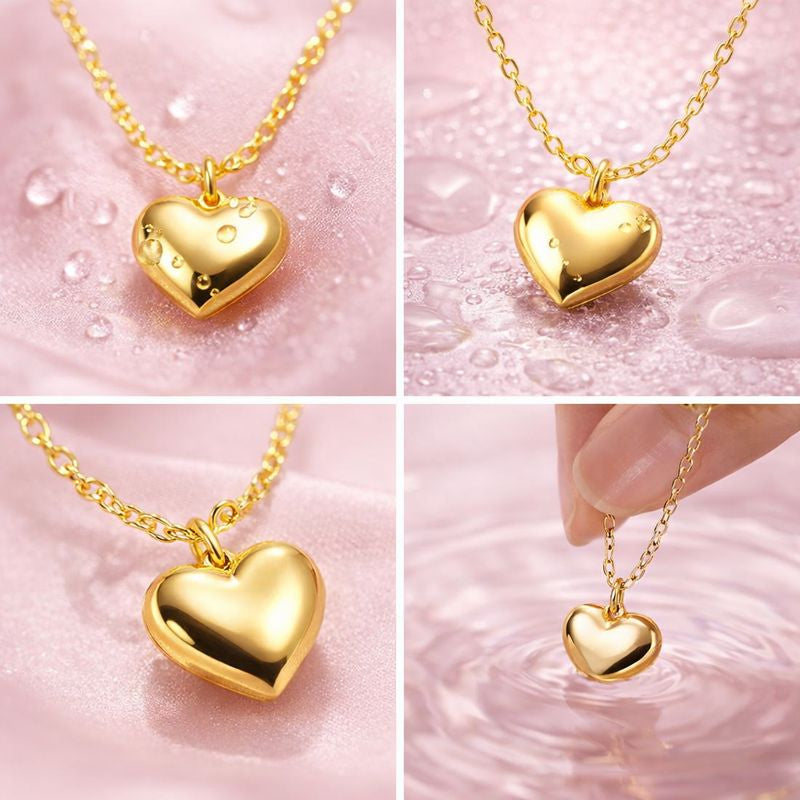 Amora Glow – Gold Plated Heart Necklace for Women | Demi-Fine Jewellery | Tvayi