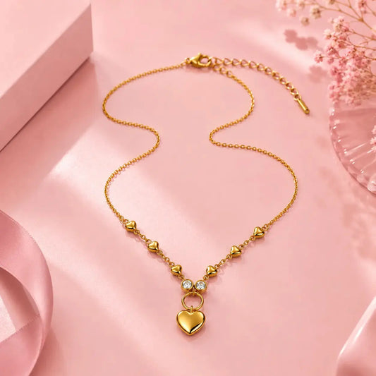 Amora Heart Charm Necklace | Tvayi