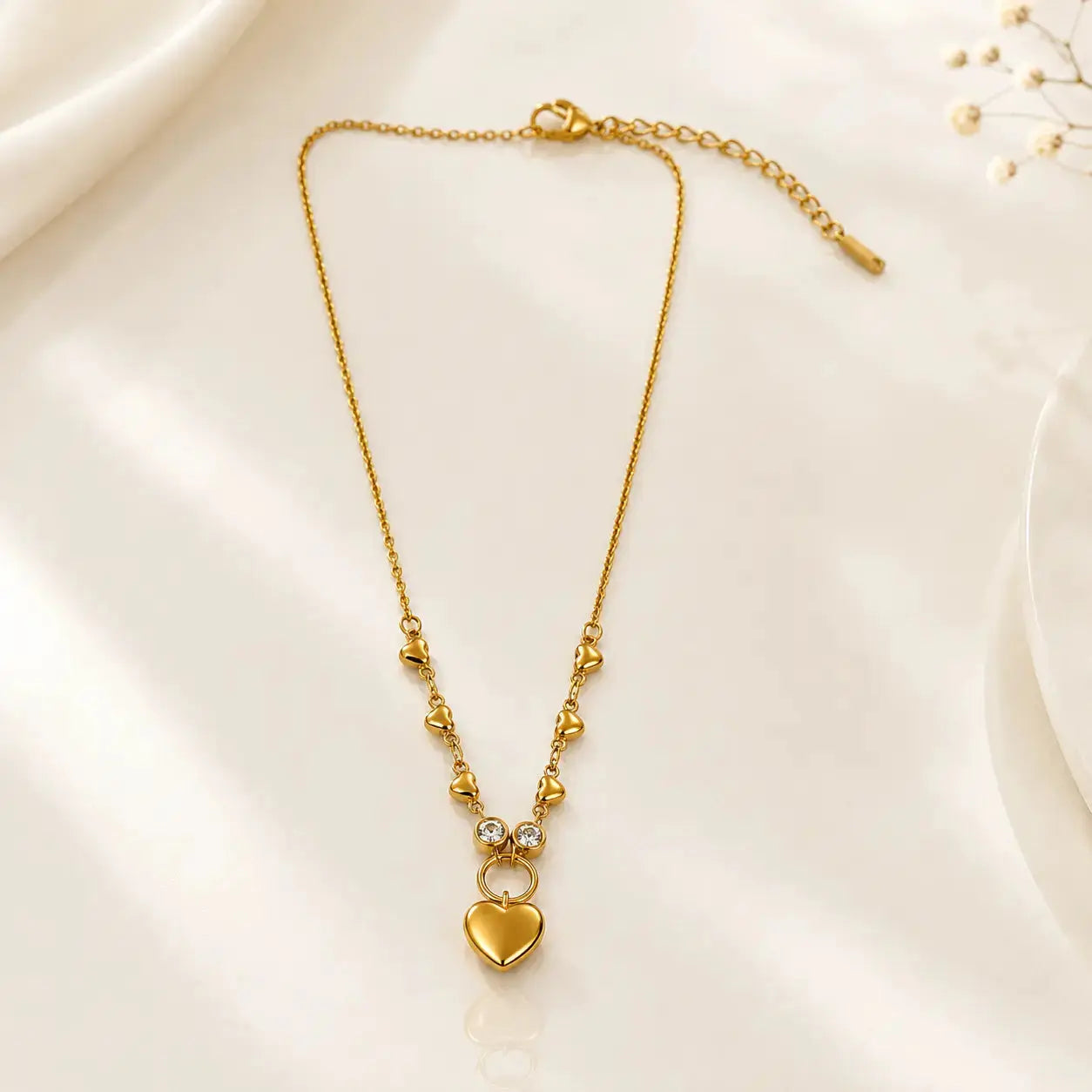 Amora Heart Charm Necklace | Tvayi