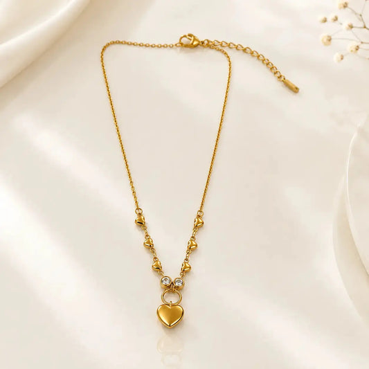 Amora Heart Charm Necklace | Tvayi