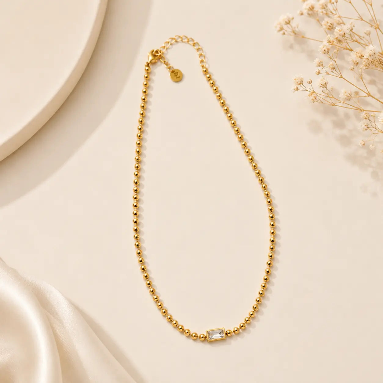 Aurelia Crystal Beaded Necklace | Tvayi