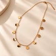 Aurelia 18K Gold Plated Disc Charm Necklace for Women