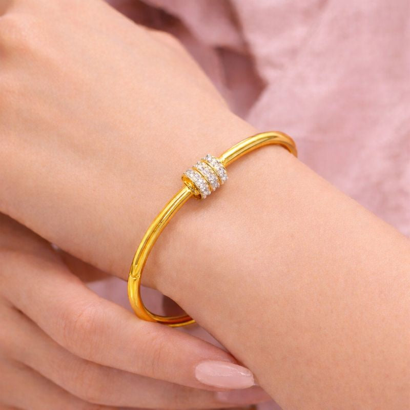 Aurora 18K Gold Plated Demi-Fine Bracelet | Waterproof Gold Vermeil Jewellery for Women | Tvayi