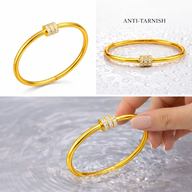 Aurora 18K Gold Plated Demi-Fine Bracelet | Waterproof Gold Vermeil Jewellery for Women | Tvayi