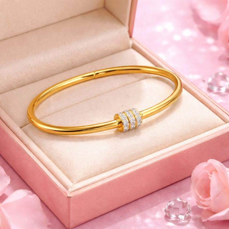 Aurora 18K Gold Plated Demi-Fine Bracelet | Waterproof Gold Vermeil Jewellery for Women | Tvayi