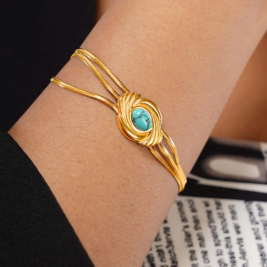Azure Embrace Bracelet Tvayi
