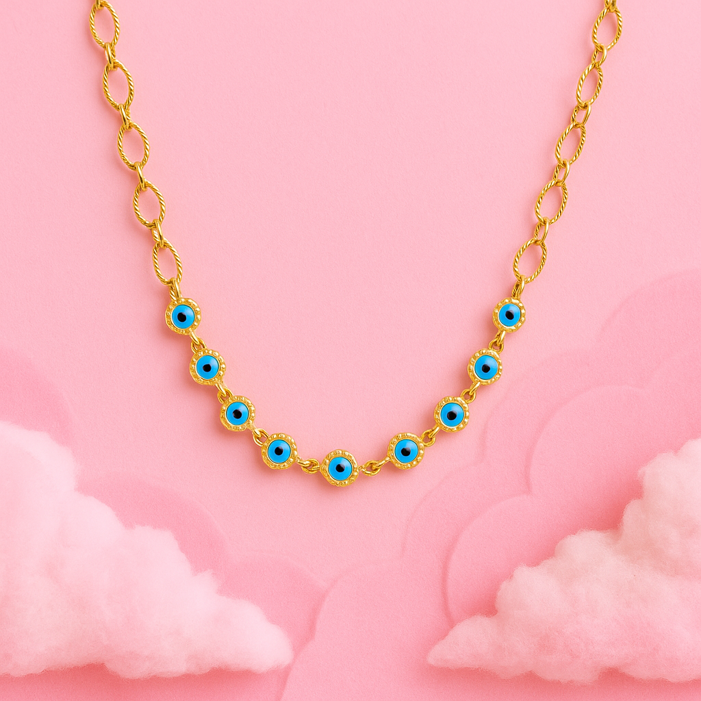 Azure Gaze Necklace – Demi-Fine Jewellery | Tvayi