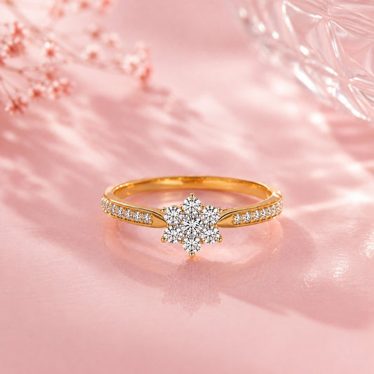 Tvayi 9Kt Lab-Grown Dimond princess Ring