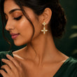 Blossom Diamond Drop Earrings in 9KT Gold | Tvayi