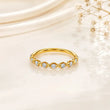 Celeste Diamond Eternity Ring in 9KT Gold | Tvayi