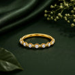 Celeste Diamond Eternity Ring in 9KT Gold | Tvayi