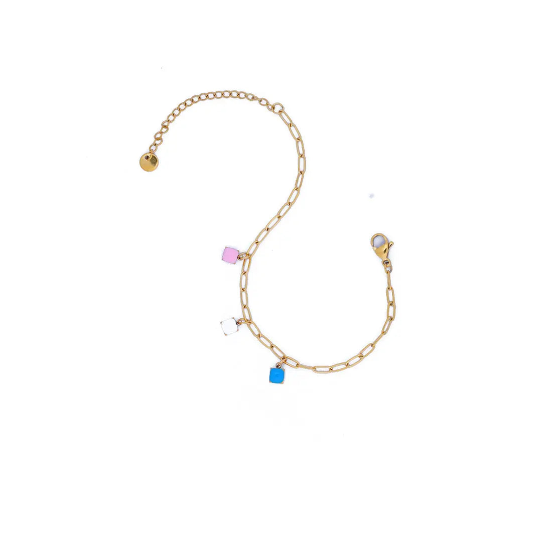 Cube Charm Bracelet | Tvayi Jewellery