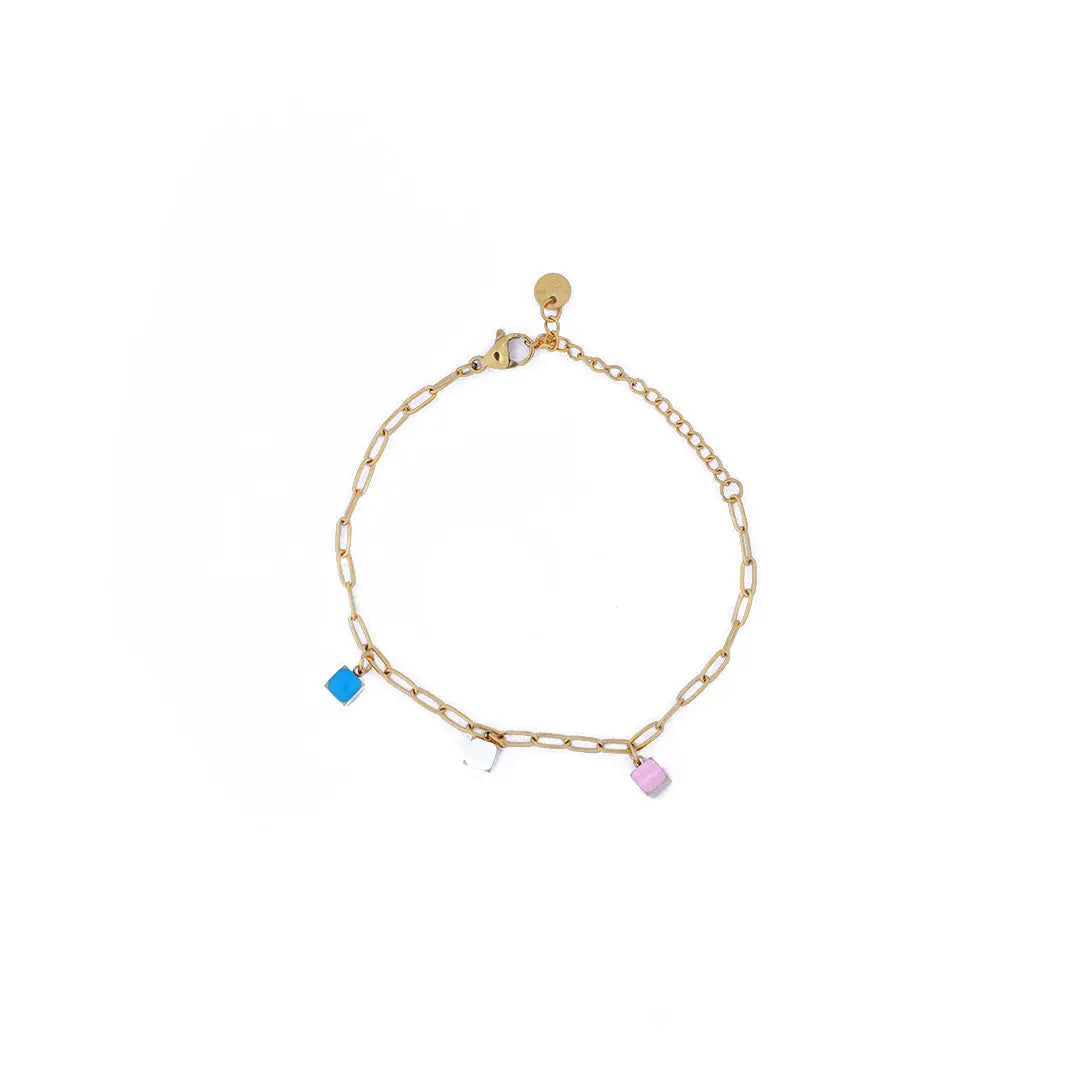 Cube Charm Bracelet | Tvayi Jewellery
