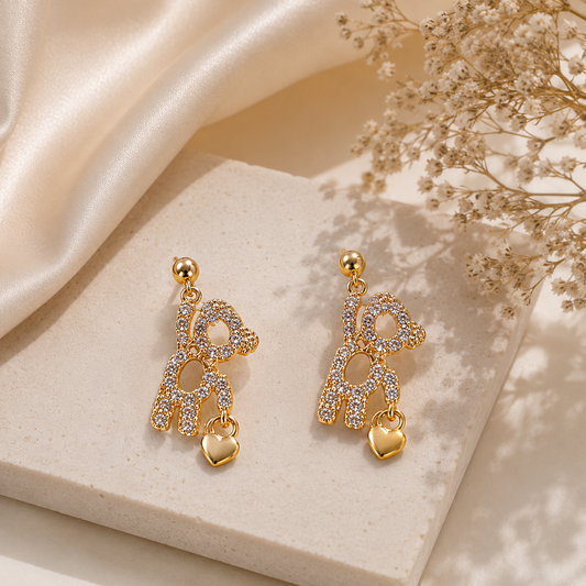cute teddy bear earrings | Tvayi