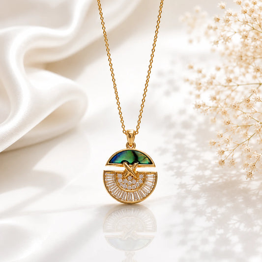 Solara Pendant Necklace – 18K Gold Plated | Tvayi