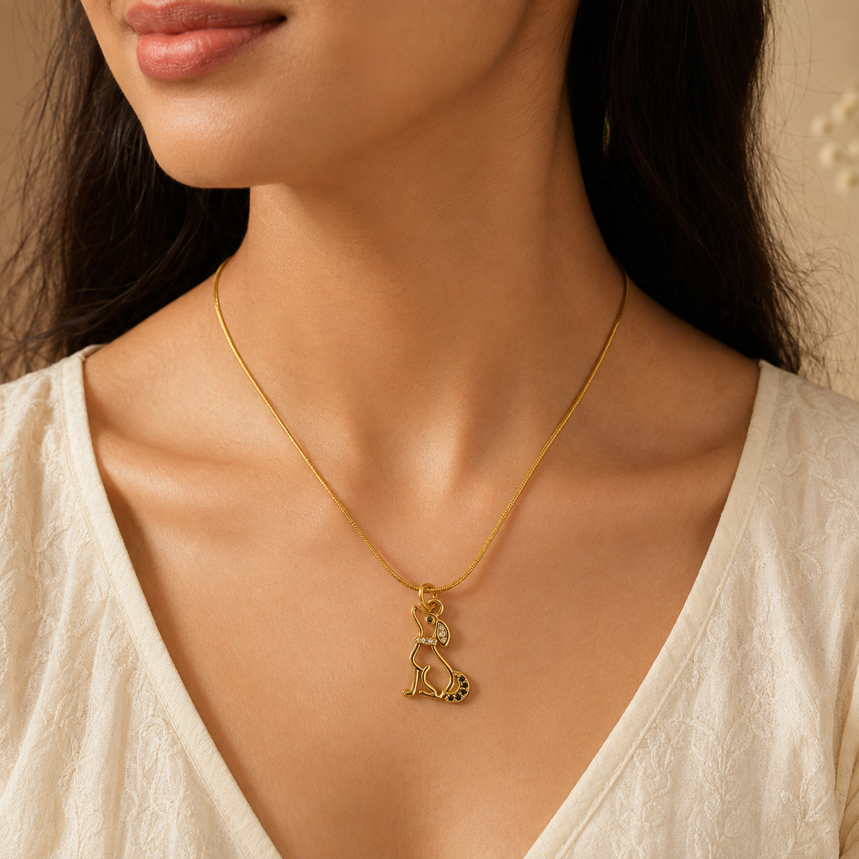 Pawfect Love Pendant Necklace – 18K Gold Plated | Tvayi