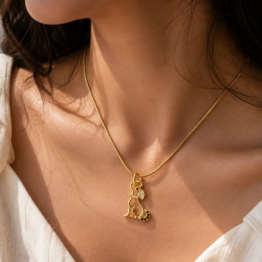 Pawfect Love Pendant Necklace – 18K Gold Plated | Tvayi