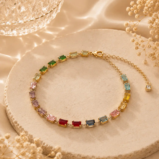 Multi Gem Bracelete | Tvayi