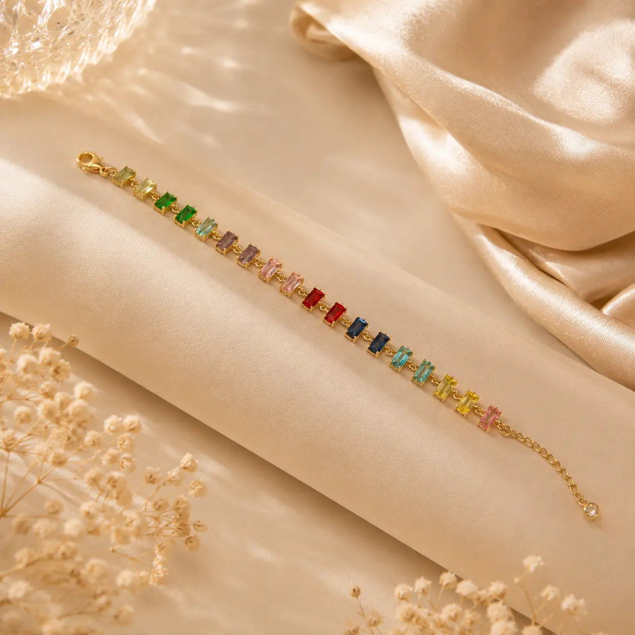 Multi Gem Bracelete | Tvayi