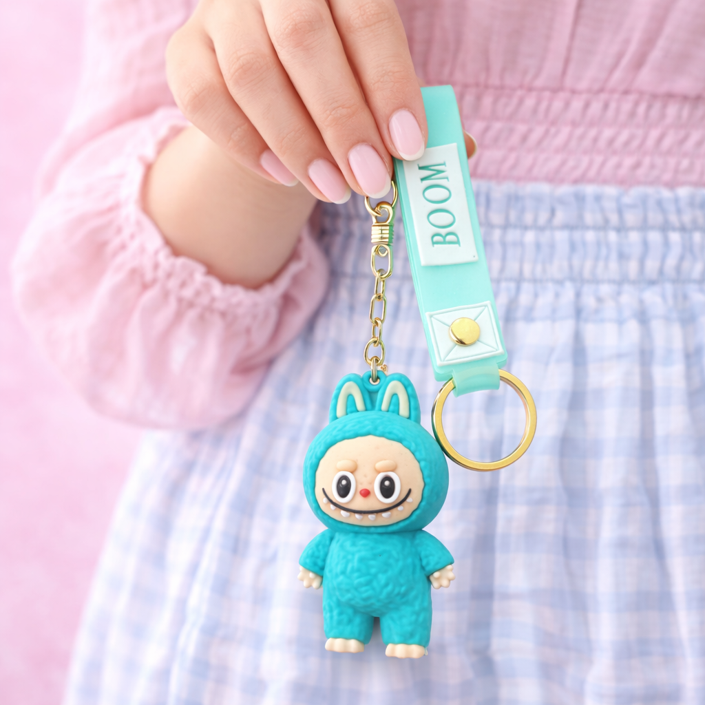 Tvayi Songbird Labubu Character Keychain with Strap – Cute Keychain for Kids & Women￼ | Tvayi